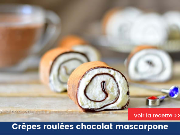 Crêpes roulées sucrées
